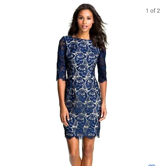 zara navy lace dress ZARA Navy Blue Asymmetric Satin & Lace Slip Dress UK XS  Reliked